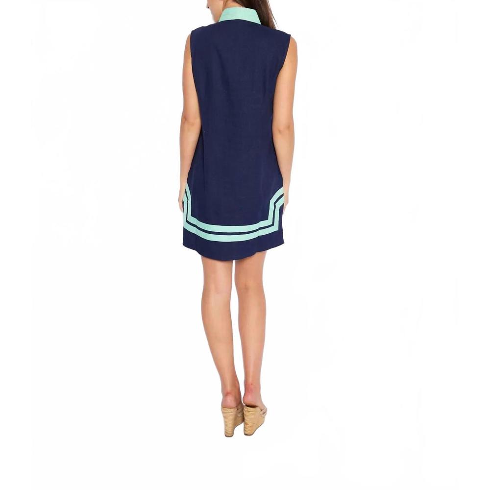 NEW SAIL TO SABLE classic tunic dress in navy - Picture 2 of 2